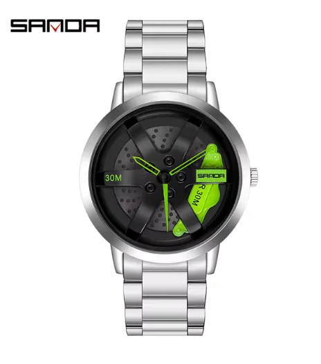 Men's 3D Car Wheel Sports Watch - Waterproof Quartz - Image 14