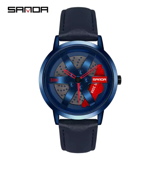 Men's 3D Car Wheel Sports Watch - Waterproof Quartz - Image 16