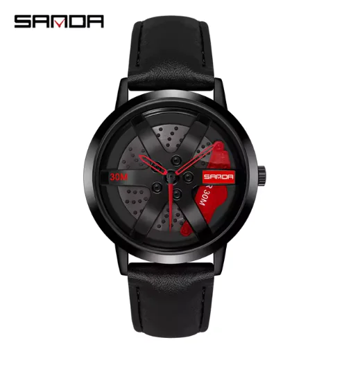 Men's 3D Car Wheel Sports Watch - Waterproof Quartz - Image 17
