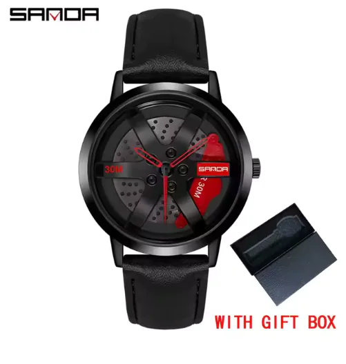 Men's 3D Car Wheel Sports Watch - Waterproof Quartz - Image 19
