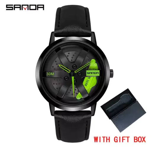 Men's 3D Car Wheel Sports Watch - Waterproof Quartz - Image 21