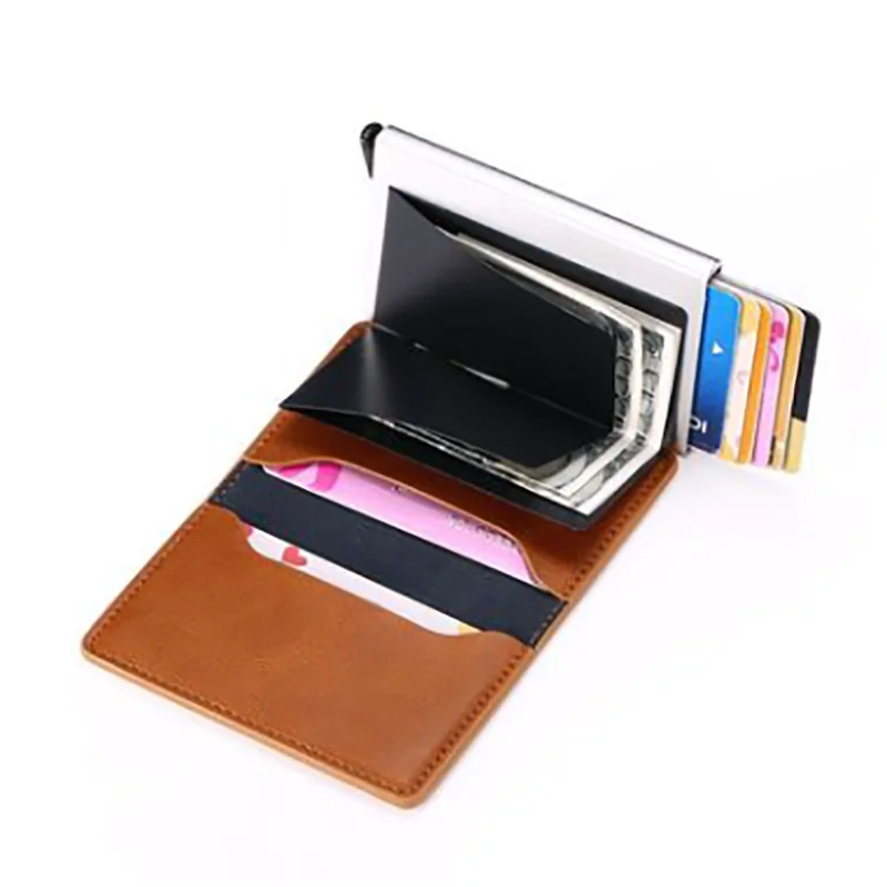 Men's and Women's Smart Aluminum Alloy Wallet Holder - Image 11