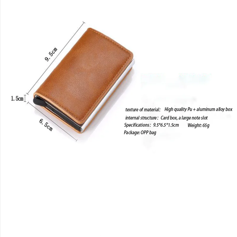 Men's and Women's Smart Aluminum Alloy Wallet Holder - Image 8
