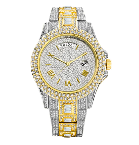 Men's Calendar Quartz Diamond Watch - Image 7
