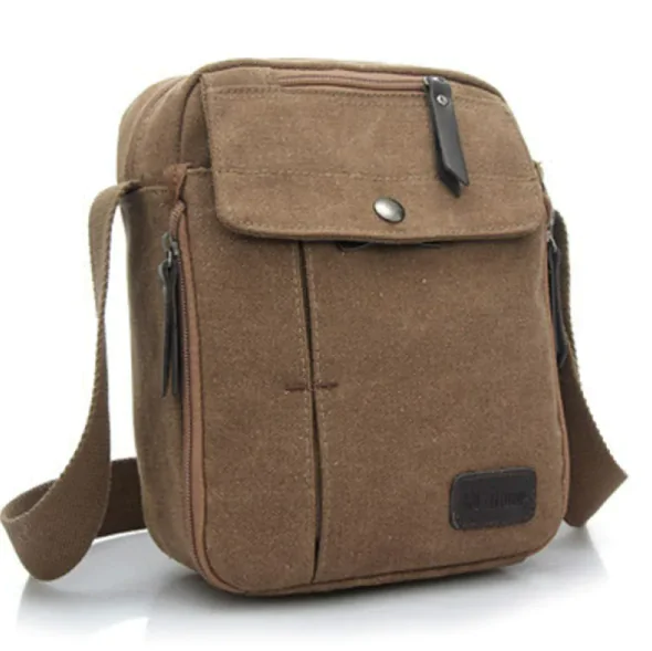 Men's Canvas Shoulder Messenger Bag - Image 6