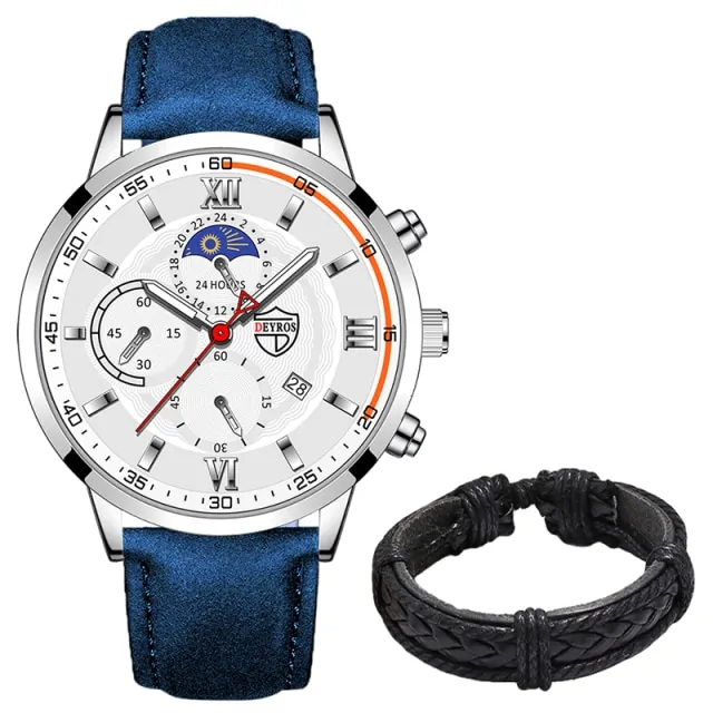 Men's Casual Leather Watch - Image 12