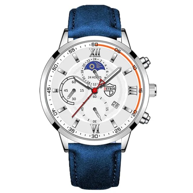 Men's Casual Leather Watch - Image 13
