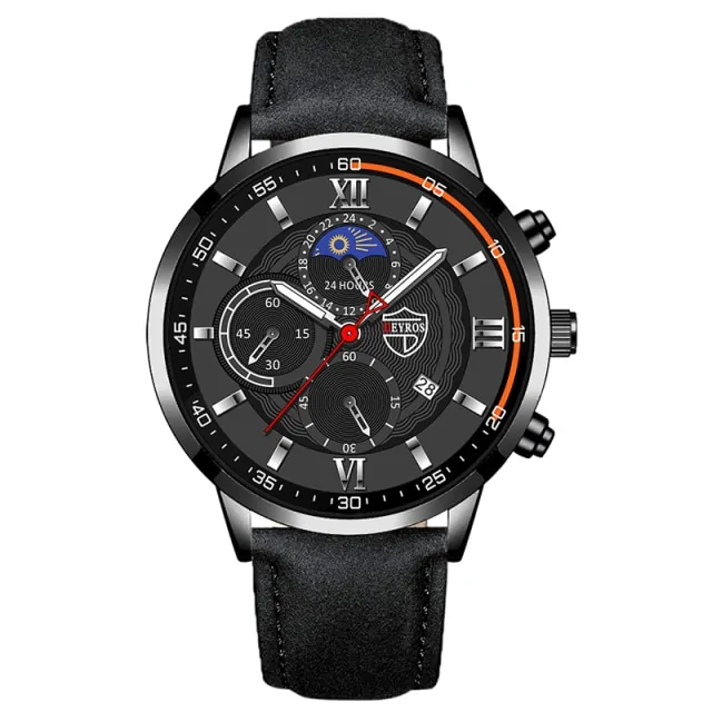Men's Casual Leather Watch - Image 15