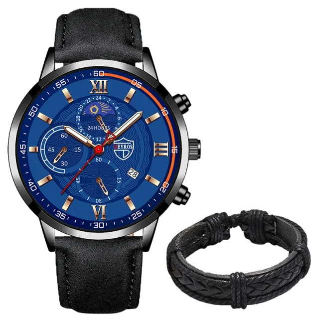 Men's Casual Leather Watch - Image 7