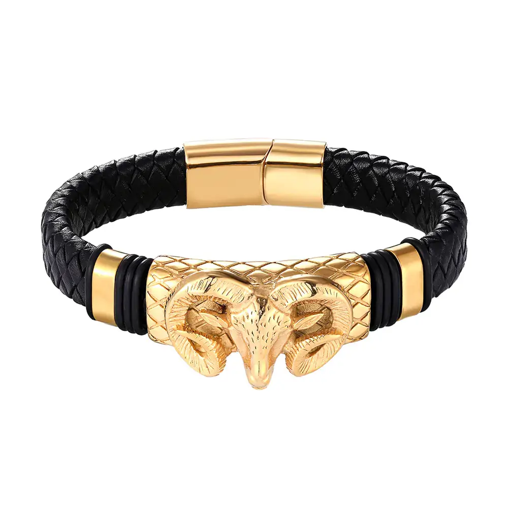 Men's Constellation Stainless Steel Braided Bracelet - Image 6