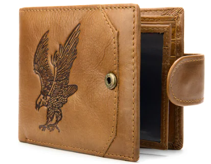 Men's Cowhide Short Retro Wallet with Coin Pocket - Image 4
