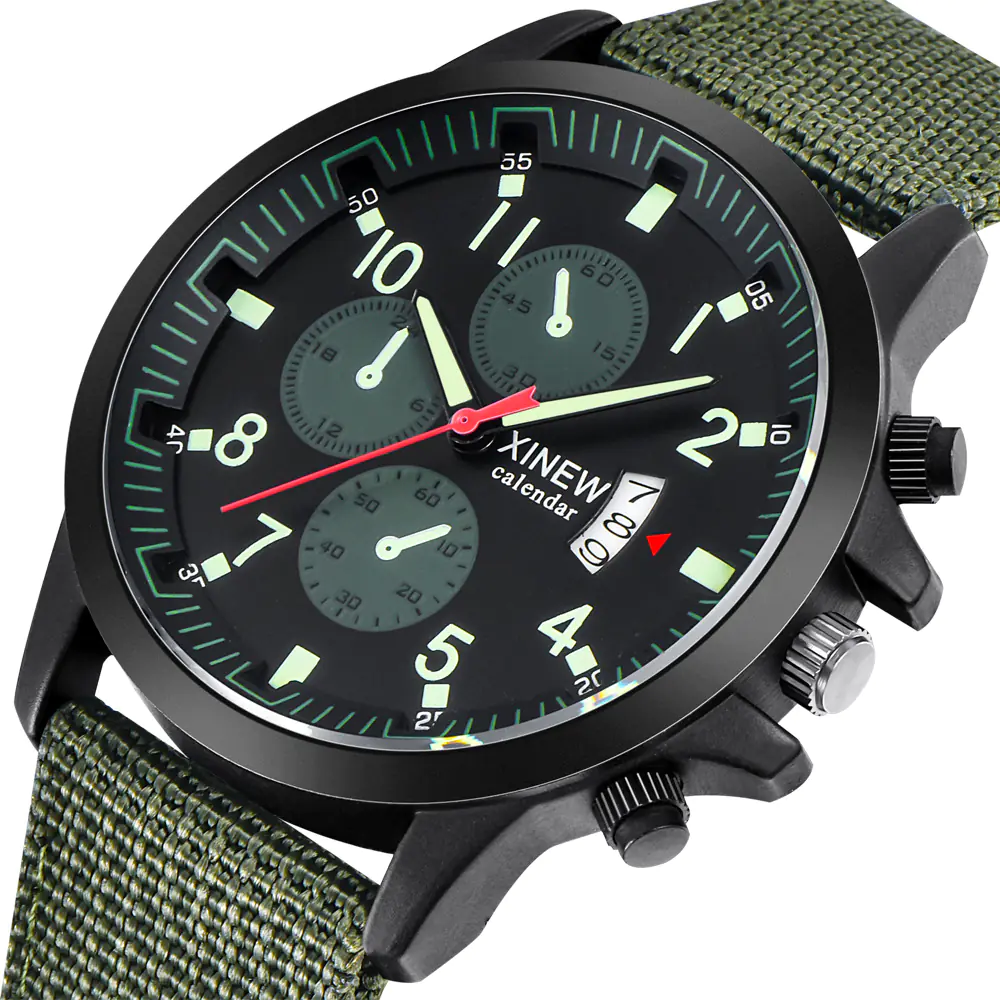 Men's Fashion Nylon Band Military Sports Watch - Image 8