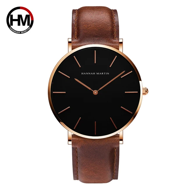 Men's Full Black Slim Simple Unisex Wristwatch - Image 10