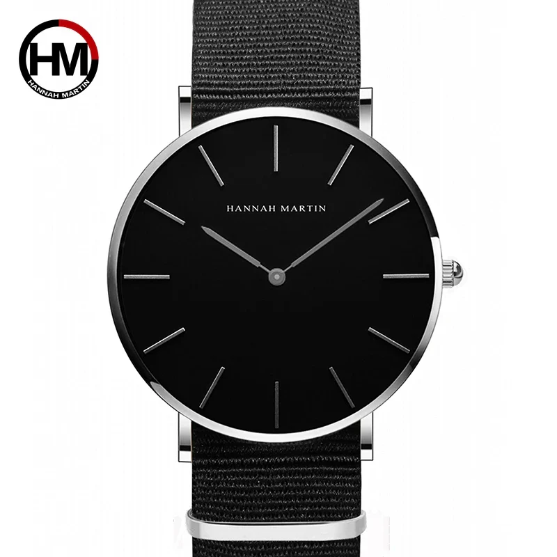 Men's Full Black Slim Simple Unisex Wristwatch - Image 6