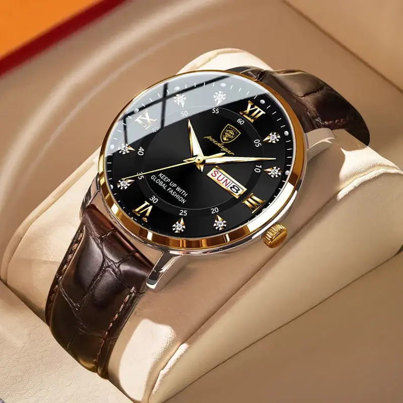 Men's Luxury Leather Sports Watch - Image 11