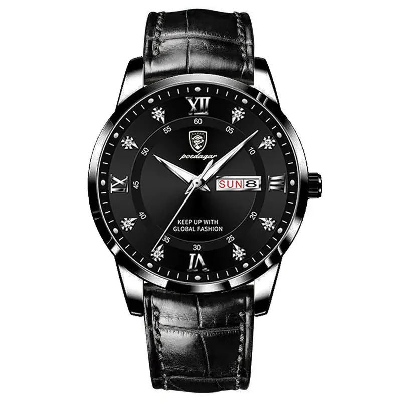 Men's Luxury Leather Sports Watch - Image 6