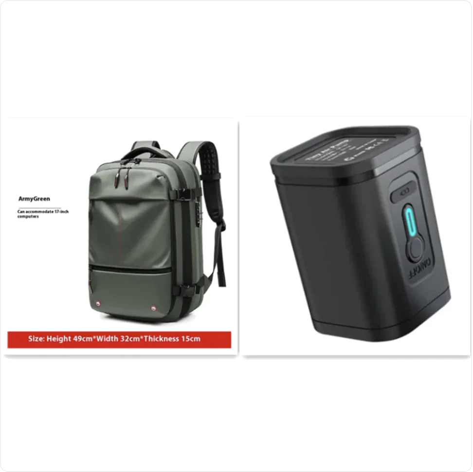Men's Multifunctional Travel Backpack with Laptop Compartment - Image 17