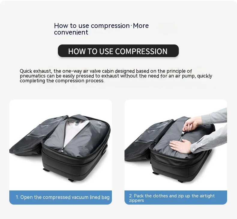 Men's Multifunctional Travel Backpack with Laptop Compartment - Image 4