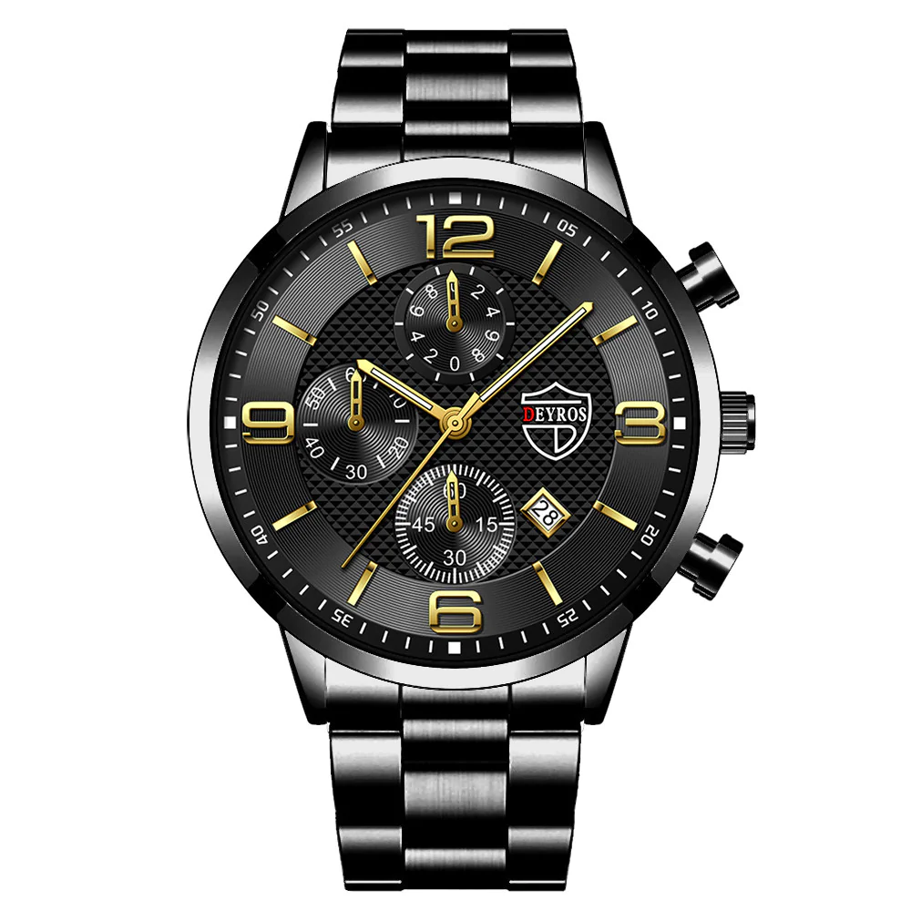 Men's Quartz Watch with Luminous Hands and Calendar - Image 3
