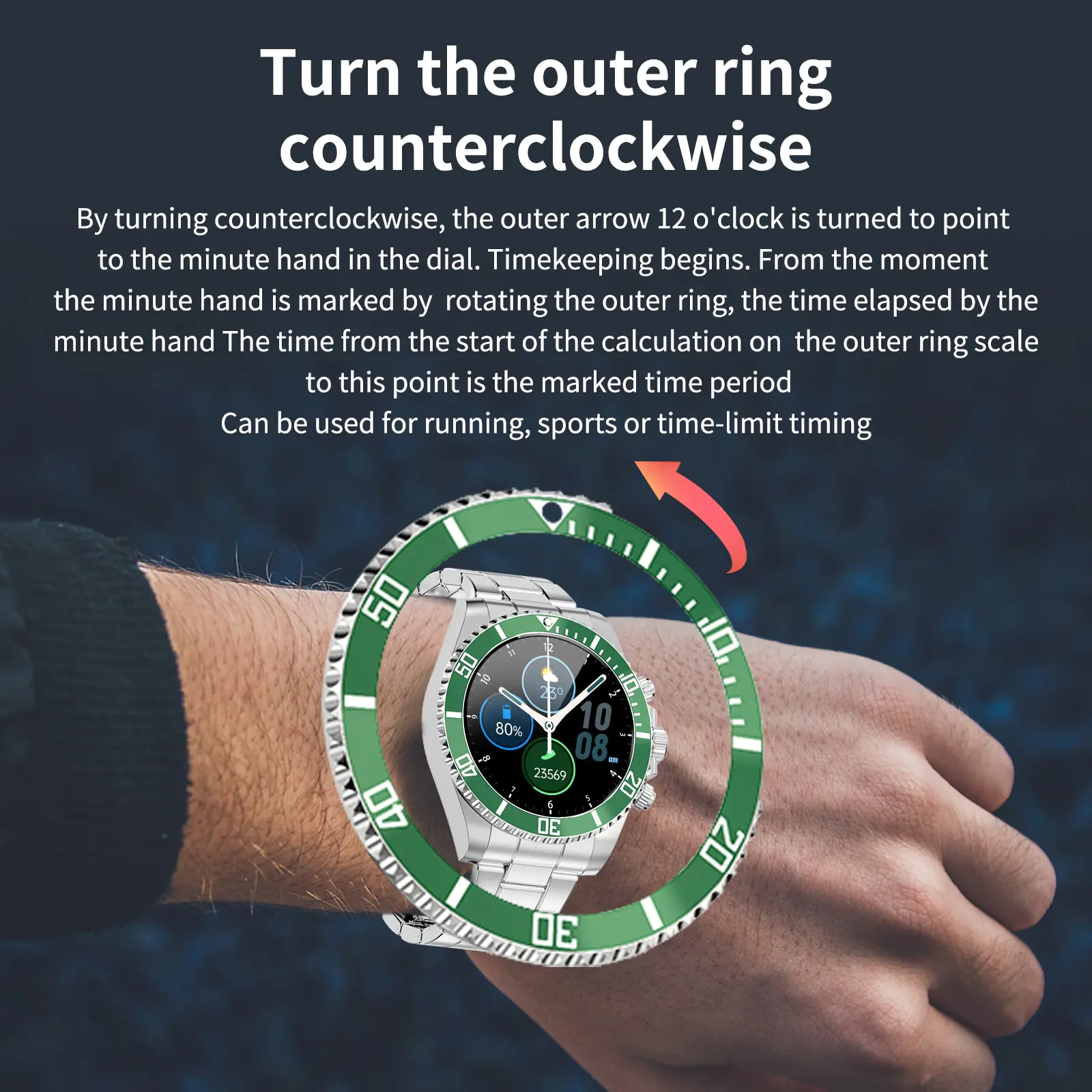 Men's Smart Watch Bluetooth Call Message Display - Image 2