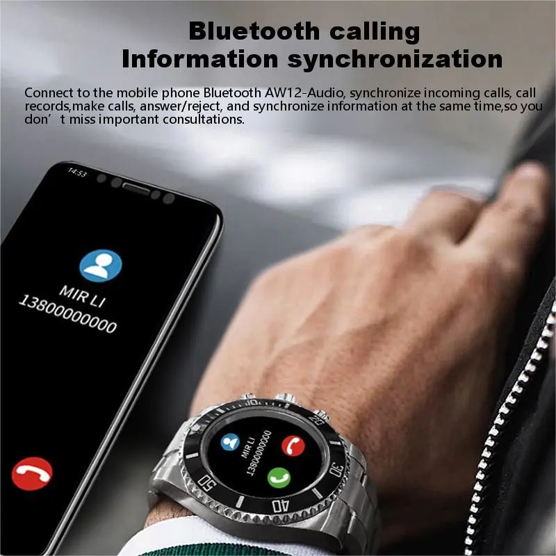 Men's Smart Watch Bluetooth Call Message Display - Image 3
