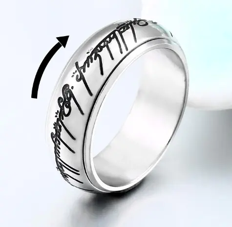 Men's Stainless Steel Vacuum Electroplated Ring - Image 4