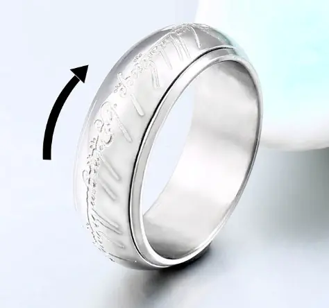 Men's Stainless Steel Vacuum Electroplated Ring - Image 5