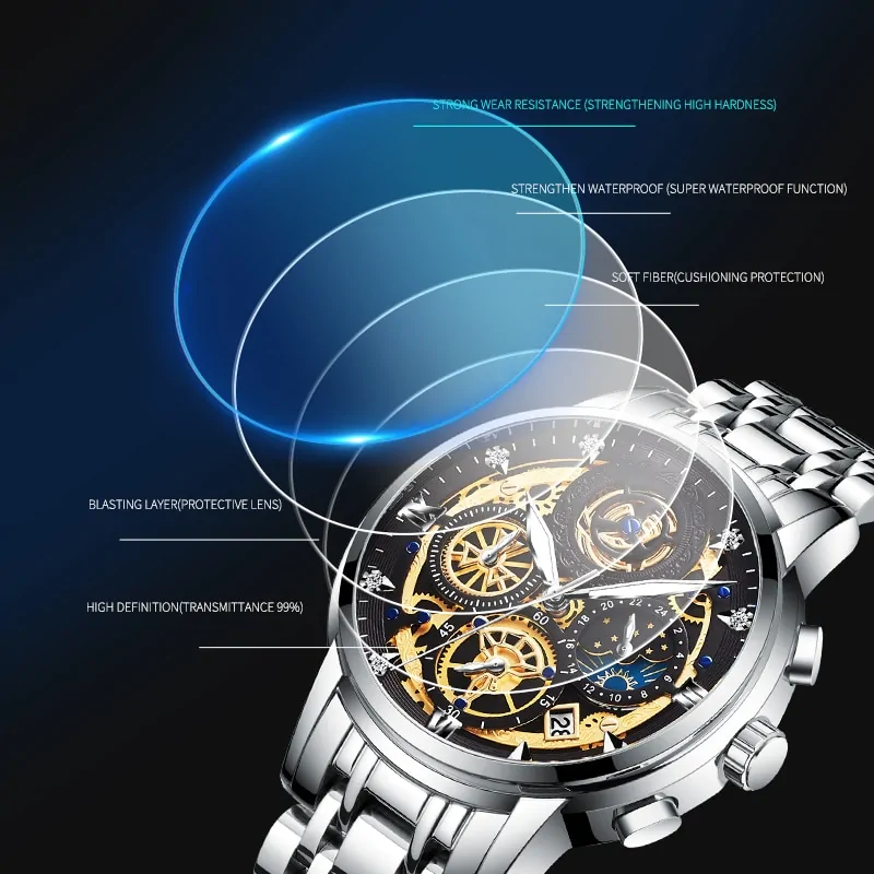 Men's Stainless Steel Watch - Image 4