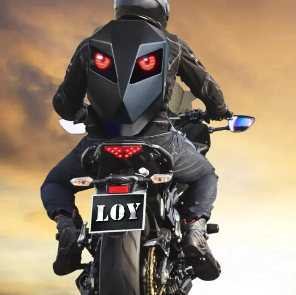 Men's Waterproof LED Motorcycle Backpack - Image 3