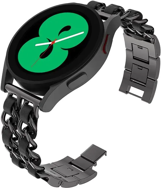 Metal Leather Strap for Samsung Watch - Image 12