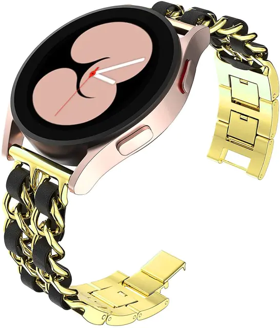 Metal Leather Strap for Samsung Watch - Image 18