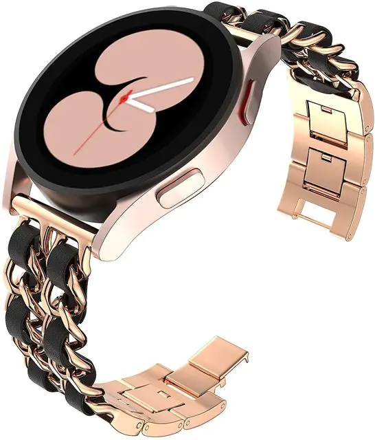 Metal Leather Strap for Samsung Watch - Image 19