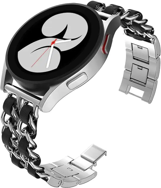 Metal Leather Strap for Samsung Watch - Image 23