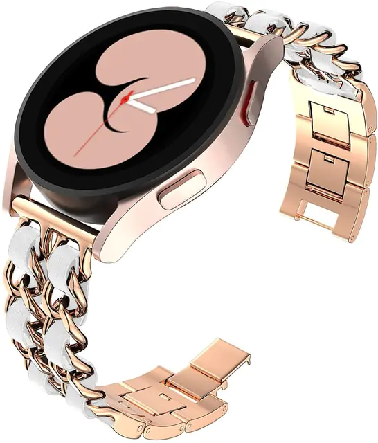 Metal Leather Strap for Samsung Watch - Image 26