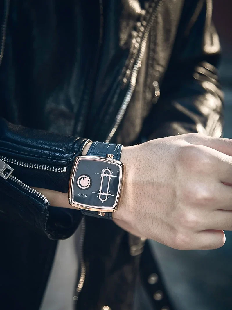 Military Leather Belt Sports Watch - Image 3
