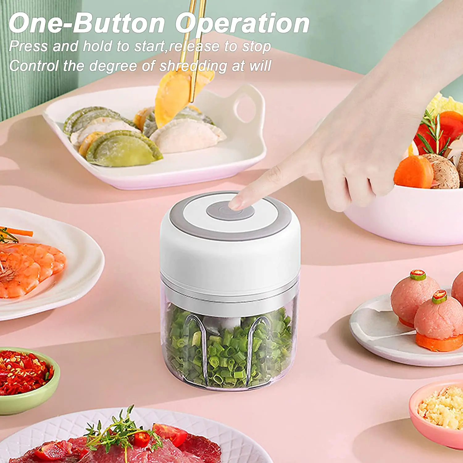 Mini Electric Garlic Chopper - Image 3