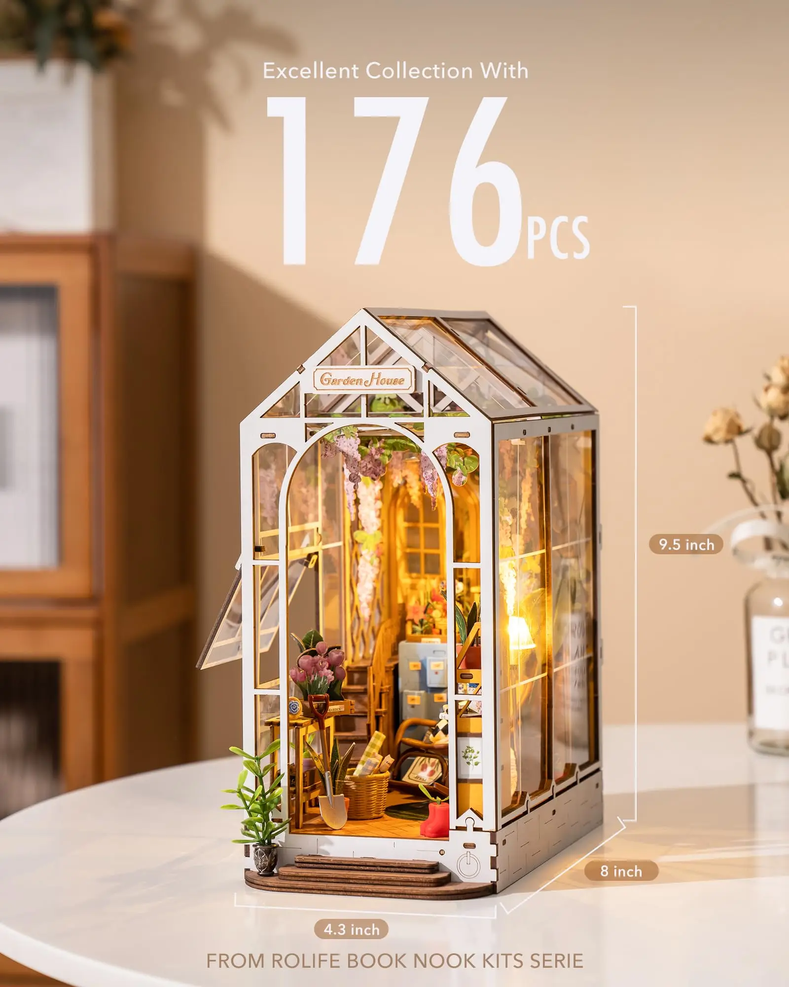 Mini Garden House Book Nook Kit - Image 4