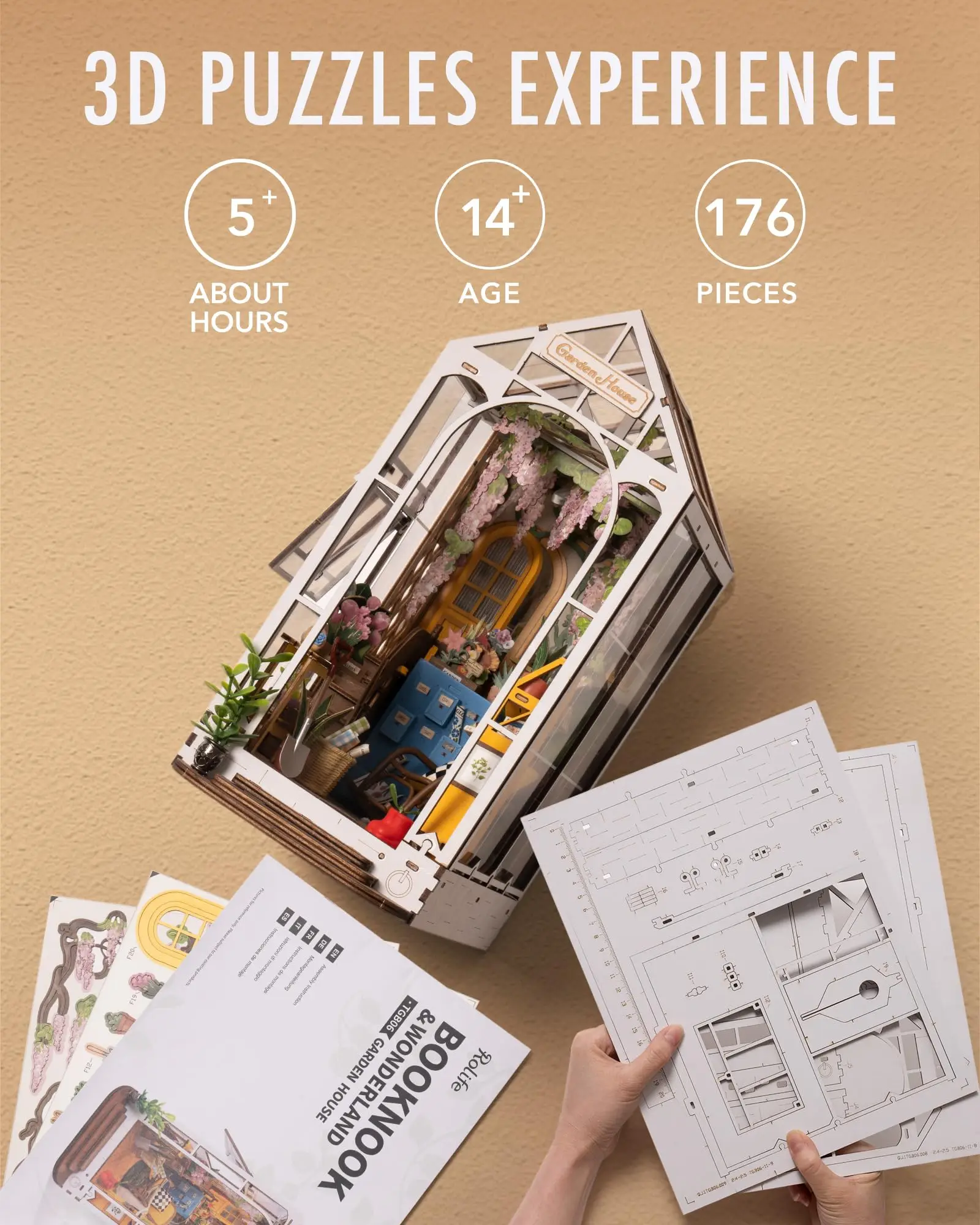 Mini Garden House Book Nook Kit - Image 6
