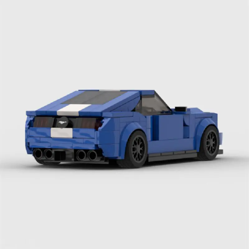 MOC Ford Mustang Hoonicorn Car Speed Champion Racer Building Block - Image 3