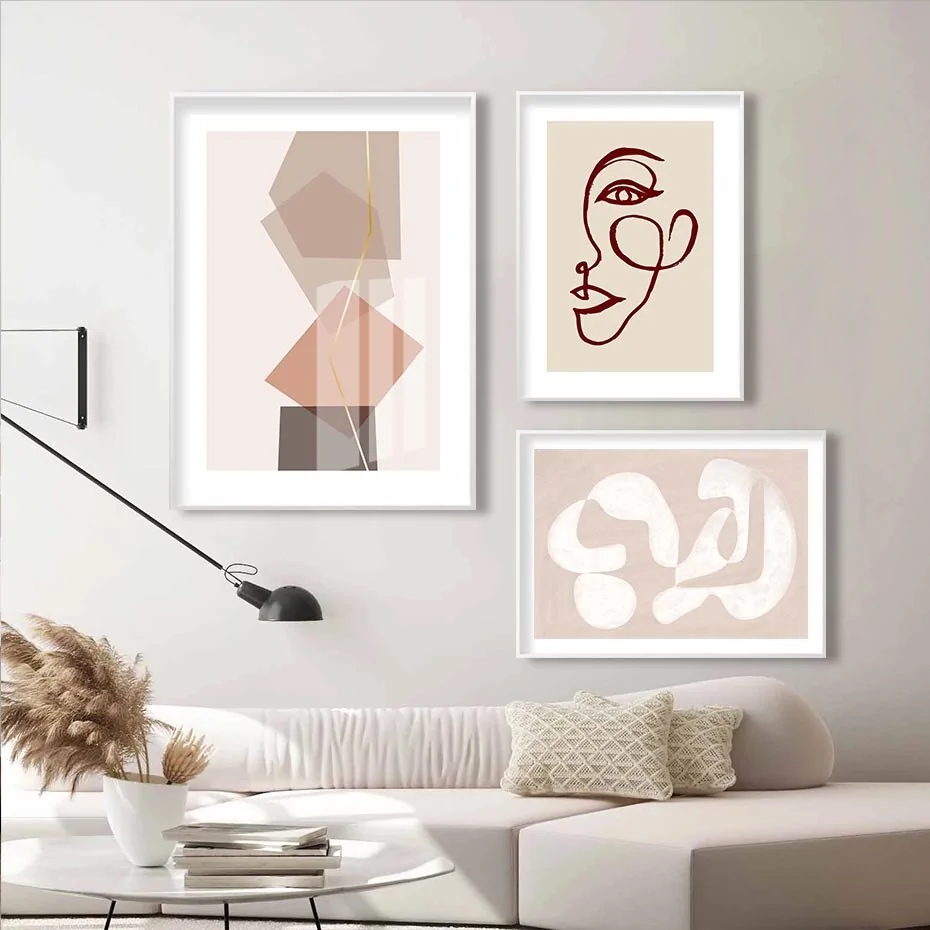 Modern Abstract Line Art Canvas Print - Image 4