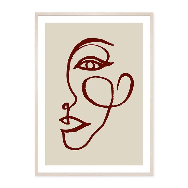 Modern Abstract Line Art Canvas Print - Image 45