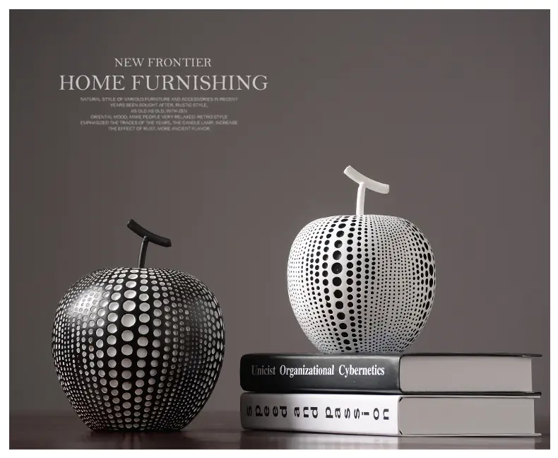 Modern Minimalist Nordic Resin Apple Decor for Home - Image 2