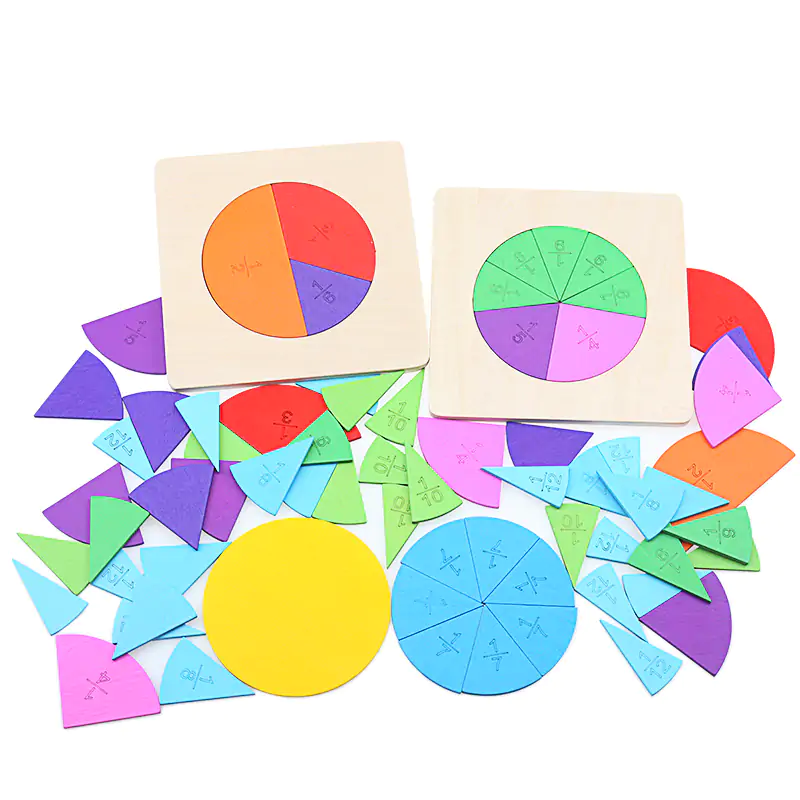 Montessori Mathematics Fraction Board - Image 2