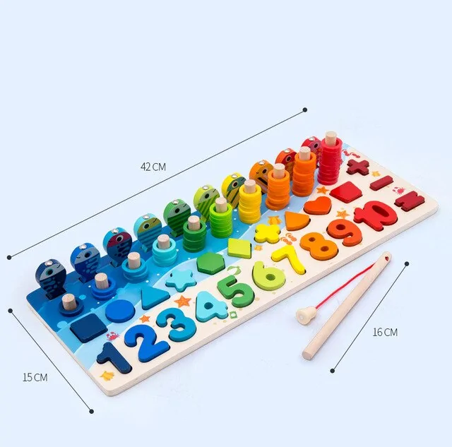 Montessori Wooden Geometric Puzzle for Kids - Image 10