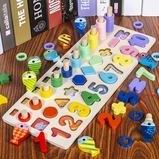 Montessori Wooden Geometric Puzzle for Kids - Image 11