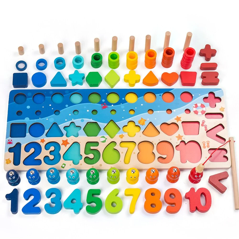 Montessori Wooden Geometric Puzzle for Kids - Image 3