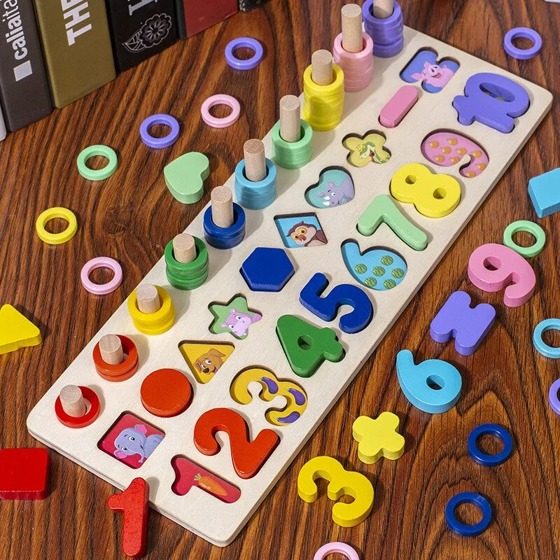 Montessori Wooden Geometric Puzzle for Kids - Image 5