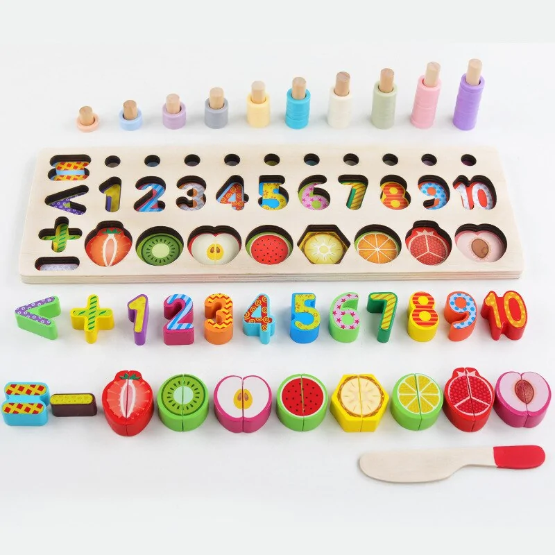 Montessori Wooden Geometric Puzzle for Kids - Image 9