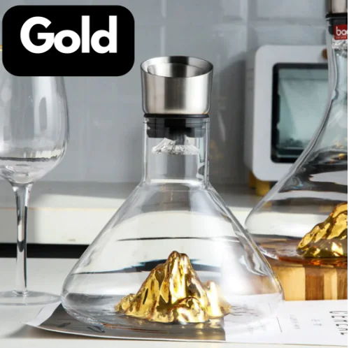 Mountain Decanter with Crystal Glass Filter (One Piece) - Image 2
