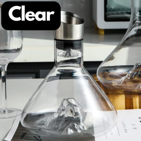 Mountain Decanter with Crystal Glass Filter (One Piece) - Image 3